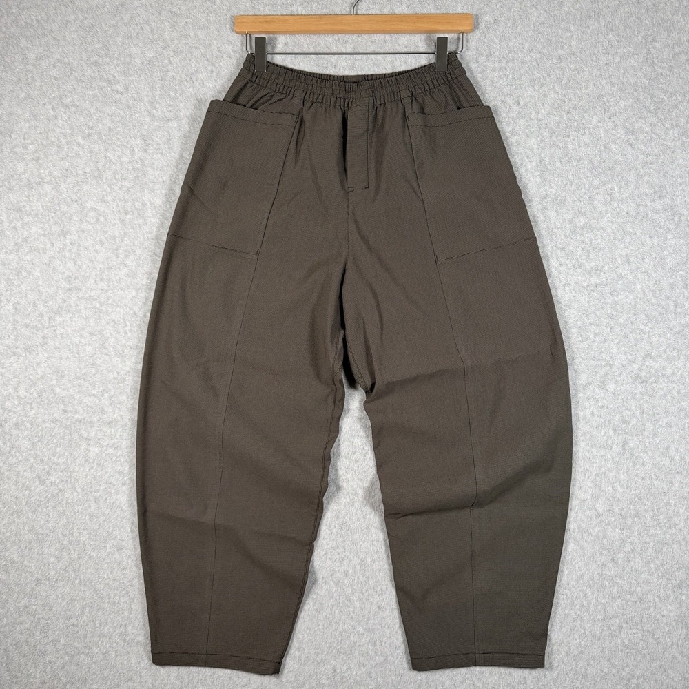 Lululemon Lab Woven High-Rise Barrel Leg Trouser Nano Rover Womens 6 Pants $178